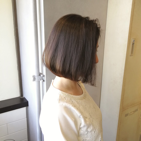 Before After 大人かっこいい前下がりボブに 神宮前 表参道 原宿 の美容室lyon Before After 大人かっこいい前下がりボブに 神宮前 表参道 原宿 の美容室lyon