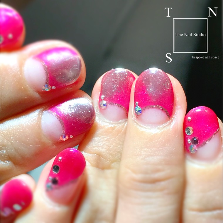 アクセントミラーネイル ピンクフレンチネイル The Nail Studioさんのブログ Cosme アットコスメ