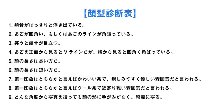 顔型診断 あなたはどのタイプの顔型 タイプ別特徴レクチャー Clioのブログ Cosme アットコスメ