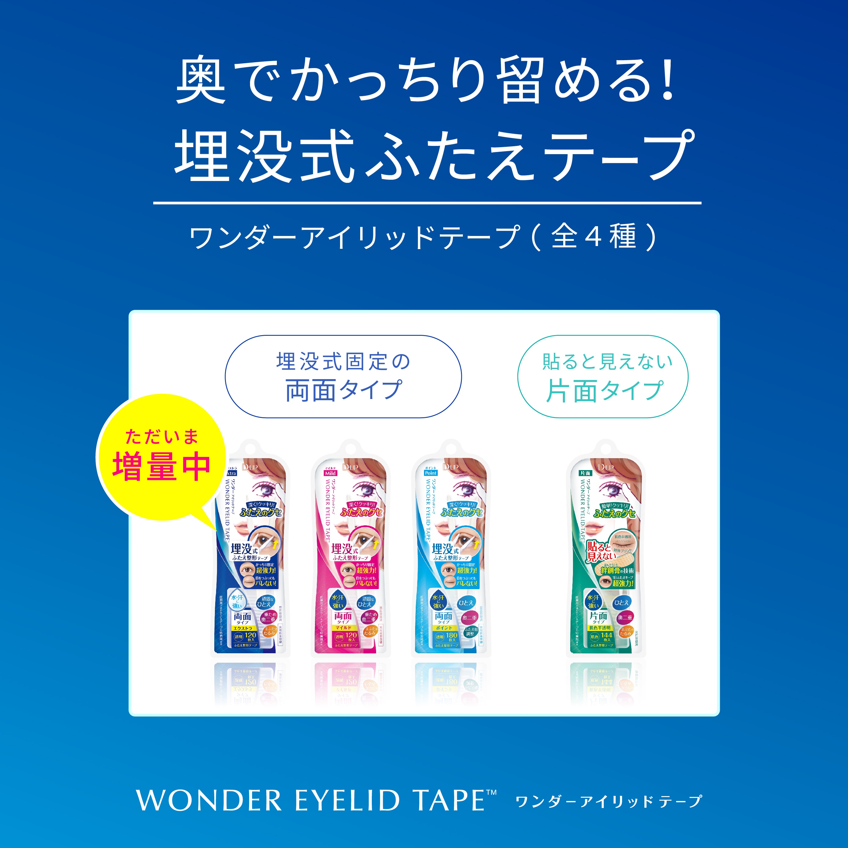 NEWS】”埋没式ふたえ”をつくるワンダーアイリッドテープ