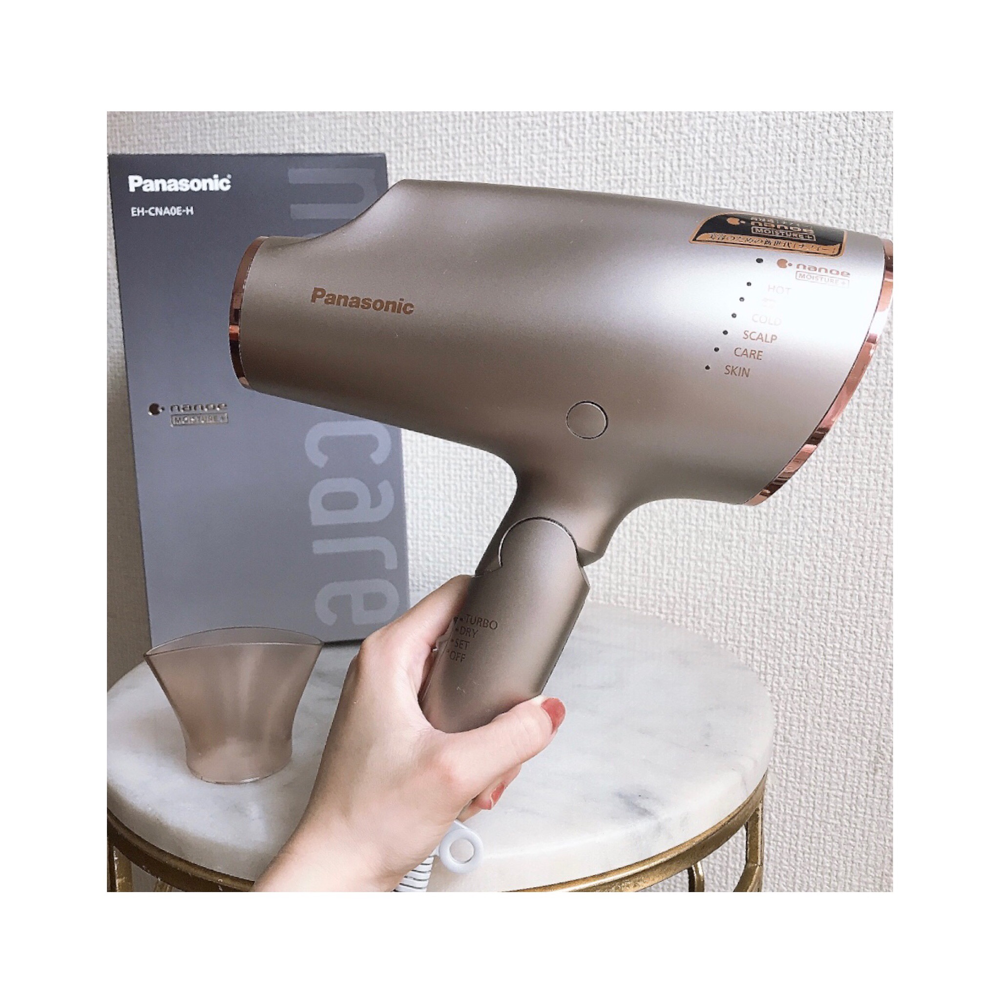 ジャンク品 Panasonic ナノケアヘアードライヤー EH-NA0E‐P - ヘアドライヤー