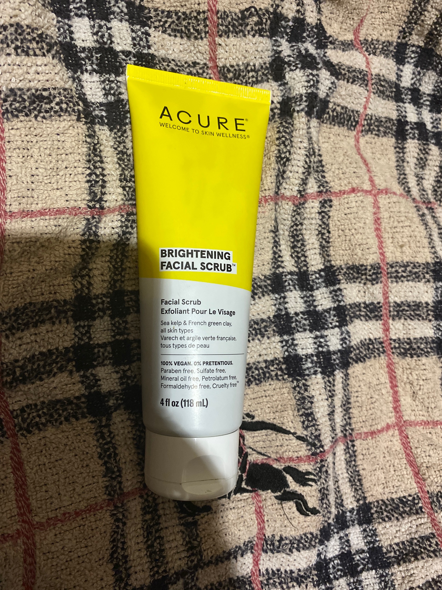 Acure Organics(海外) / Brightening facial scrub/美白スクラブ洗顔料