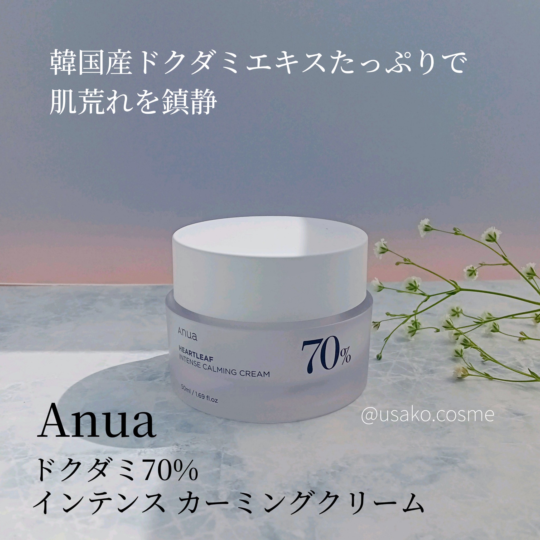 Anua アヌア ドクダミ70％インテンスカーミングクリーム