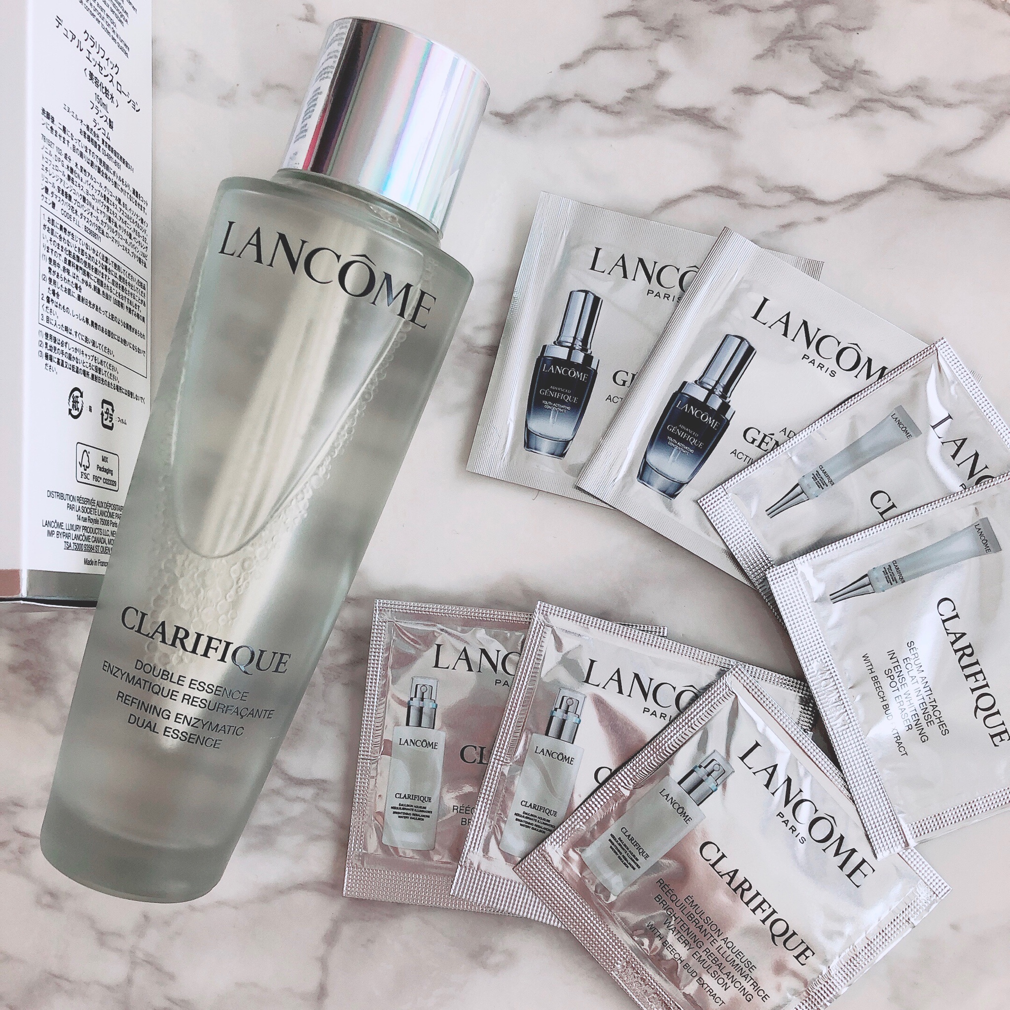 LANCOMEクラリフィックデュアルエッセンシャルローション化粧水150ml2本-