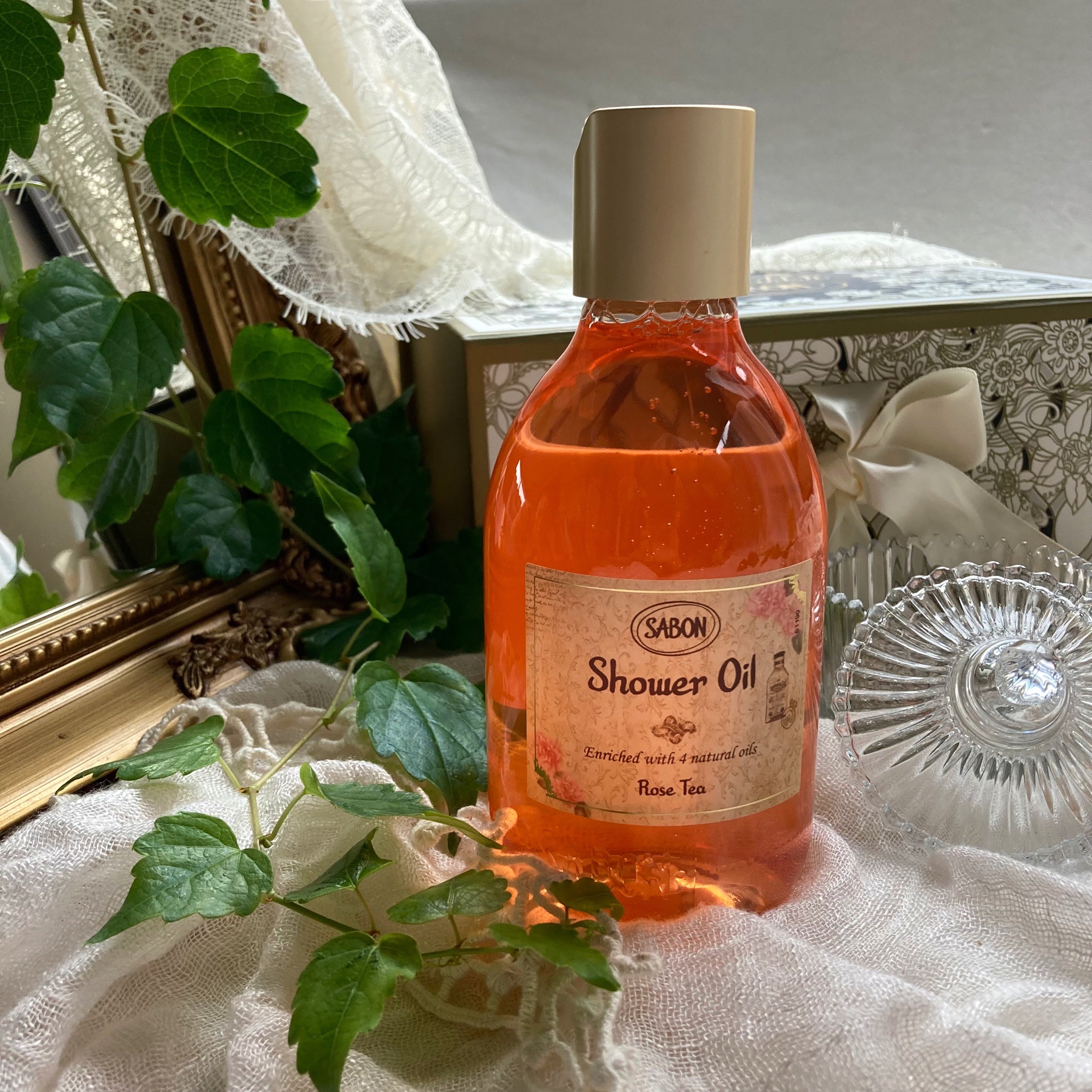 SABON シャワーオイル S ローズティー 300ml