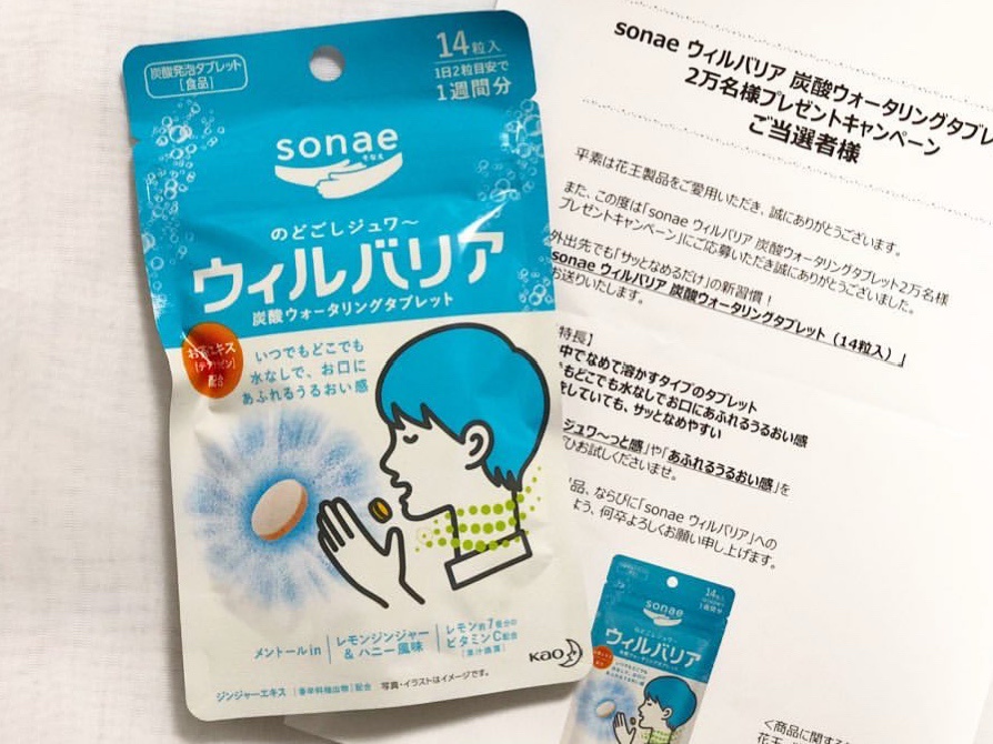 sonae / ウィルバリア 炭酸ウォータリングタブレット レモンジンジャー