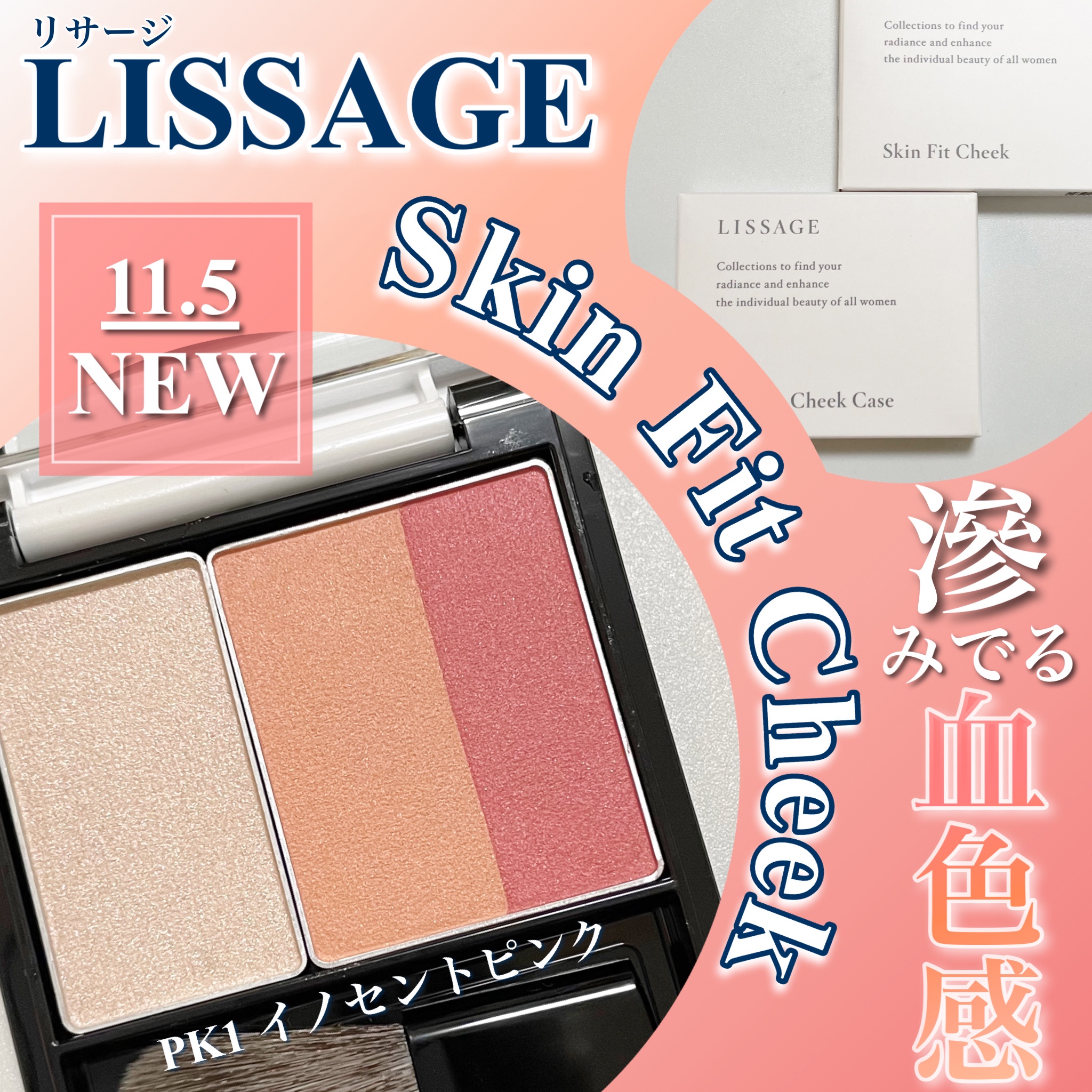 LISSAGE スキンフィットチーク ケース付き