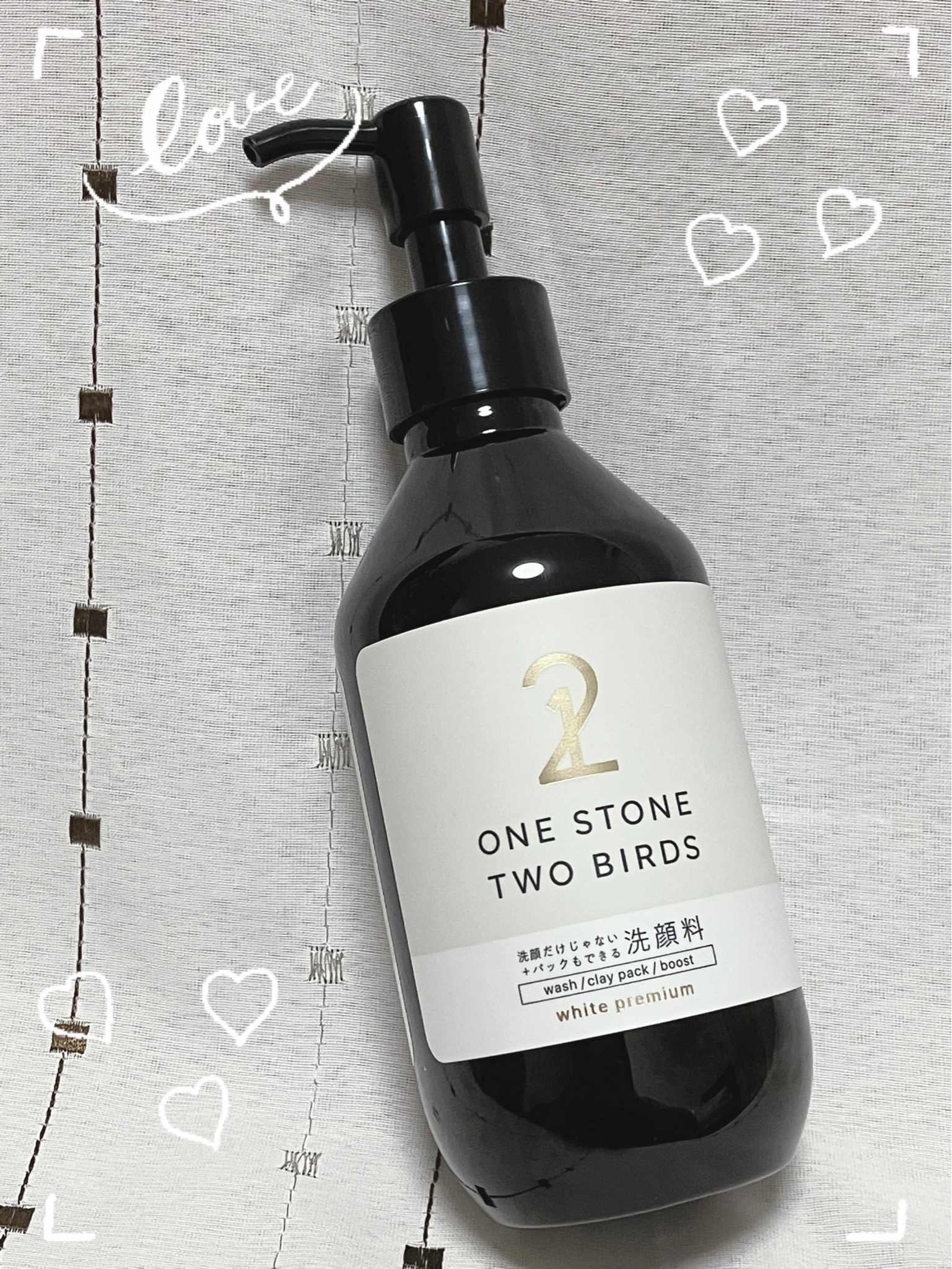 ONE STONE TWO BIRDS / 洗顔だけじゃない＋パックもできる洗顔料