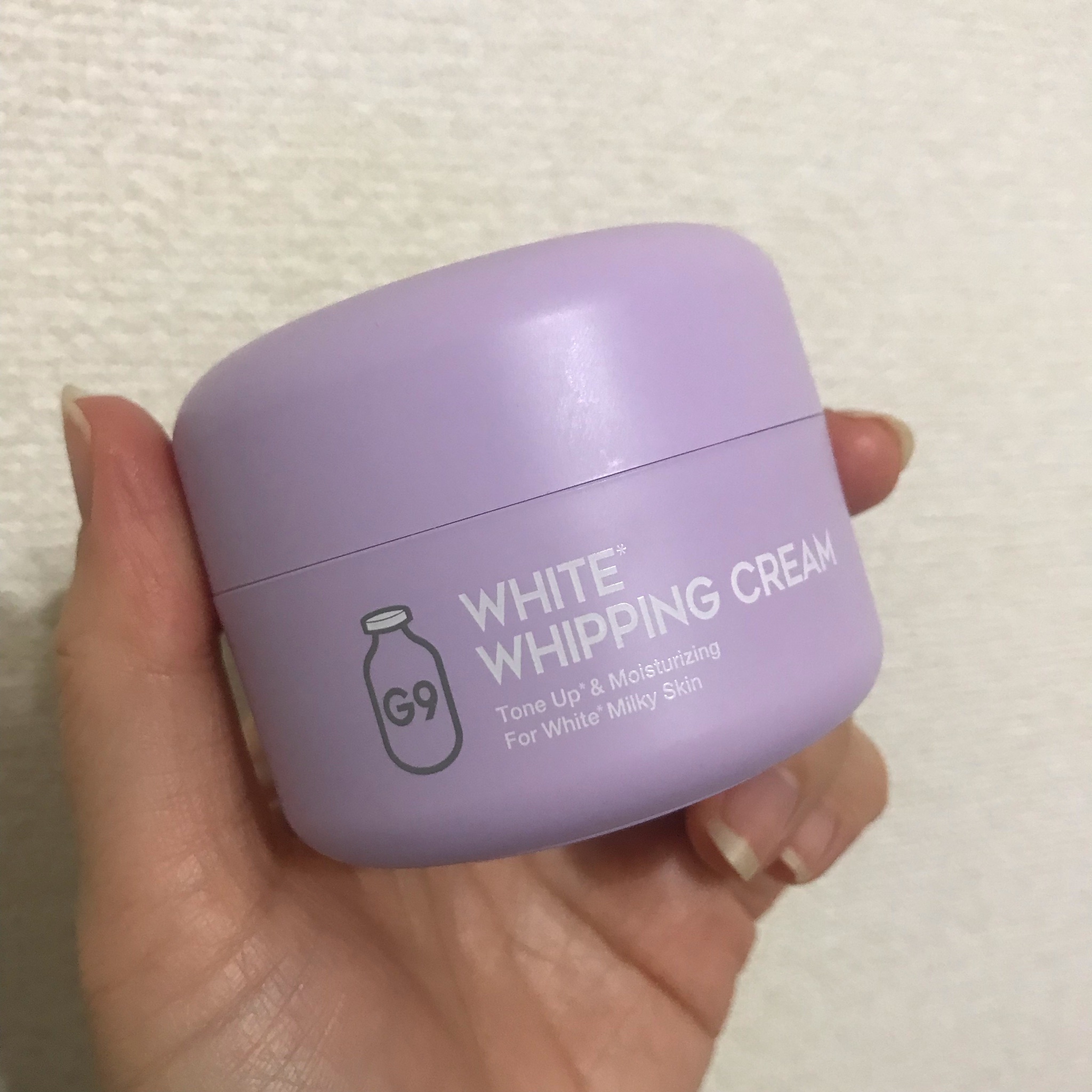 クリーム　ラベンダー G9 SKIN / WHITE WHIPPING CREAM(ウユクリーム) ラベンダーの