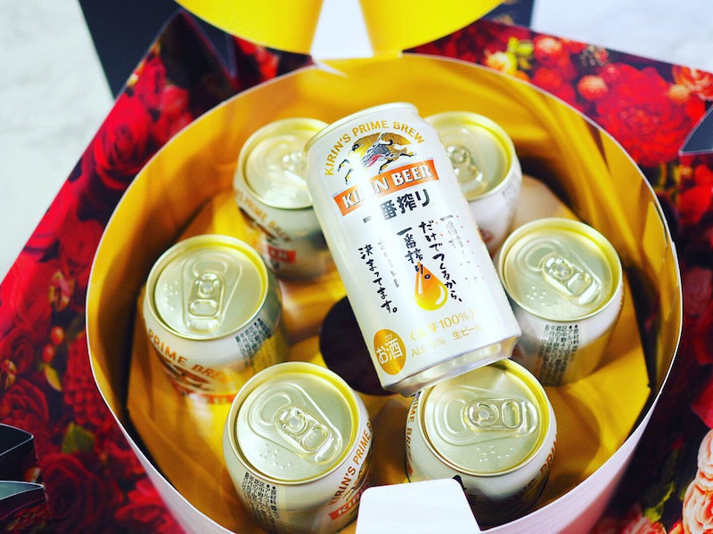 キリンビール 一番搾り 誕生日ケーキboxギフトセット 350ml 安い 7缶