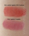 MACのリップの赤系で・・・