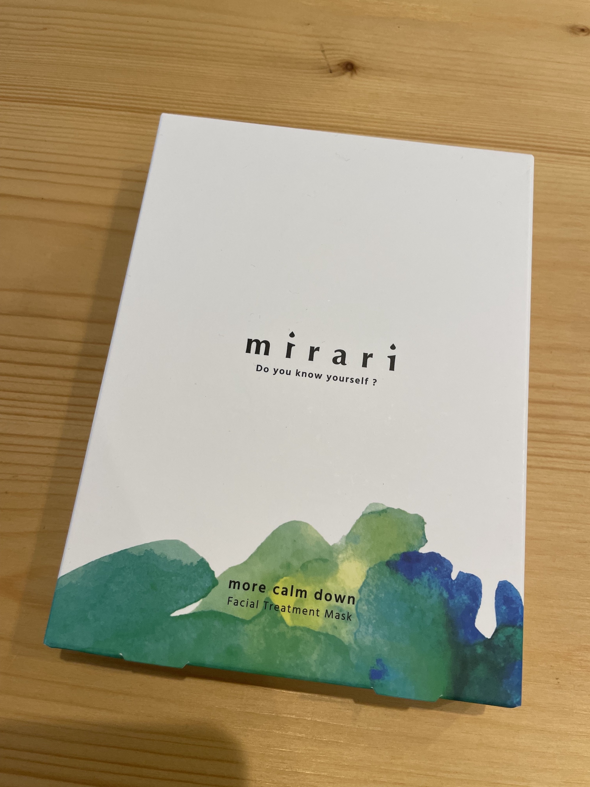 mirari / more calm down フェイシャルトリートメントマスクの