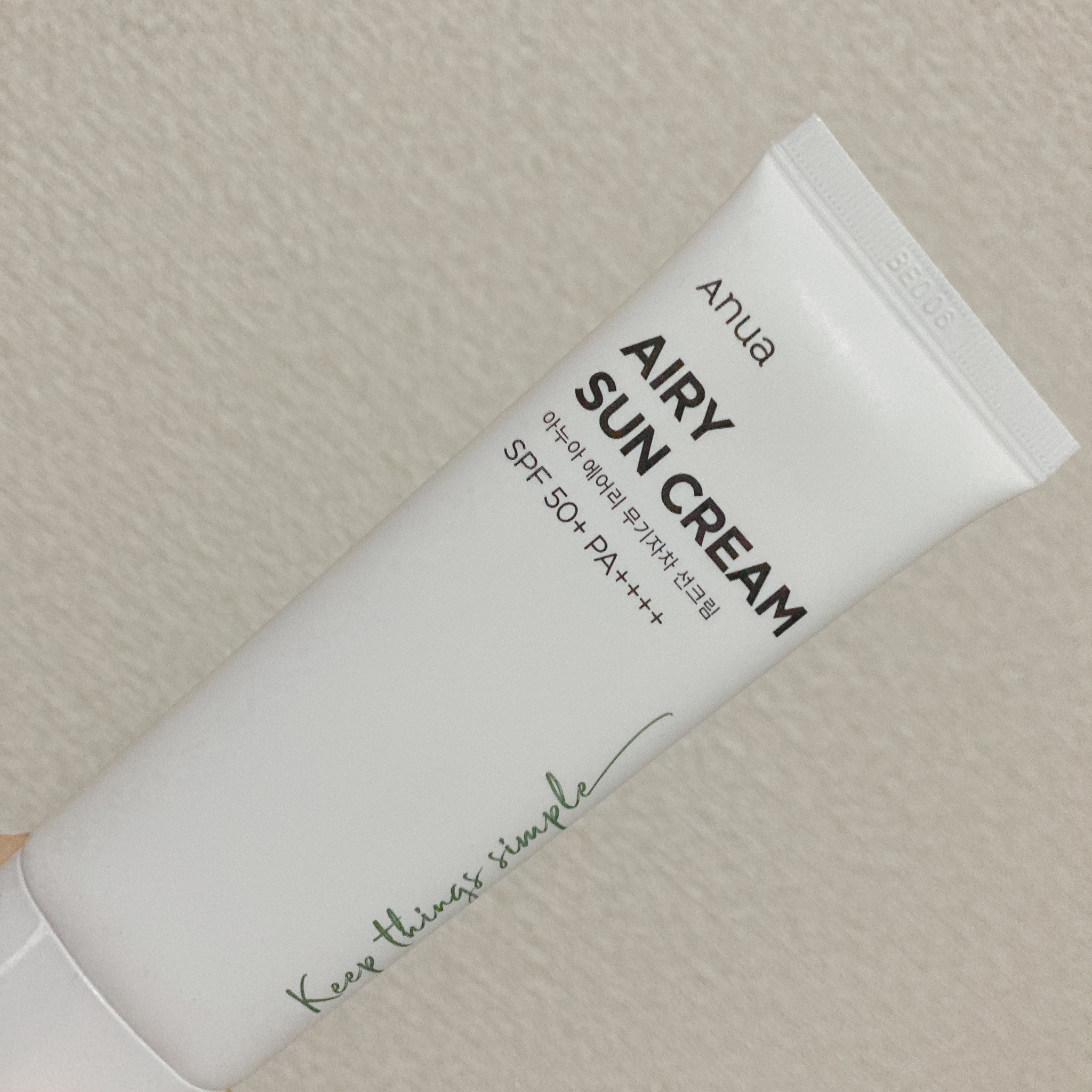 Anua アヌア 日焼け止め AIRY SUN CREAM SPF50+ - 日焼け止め