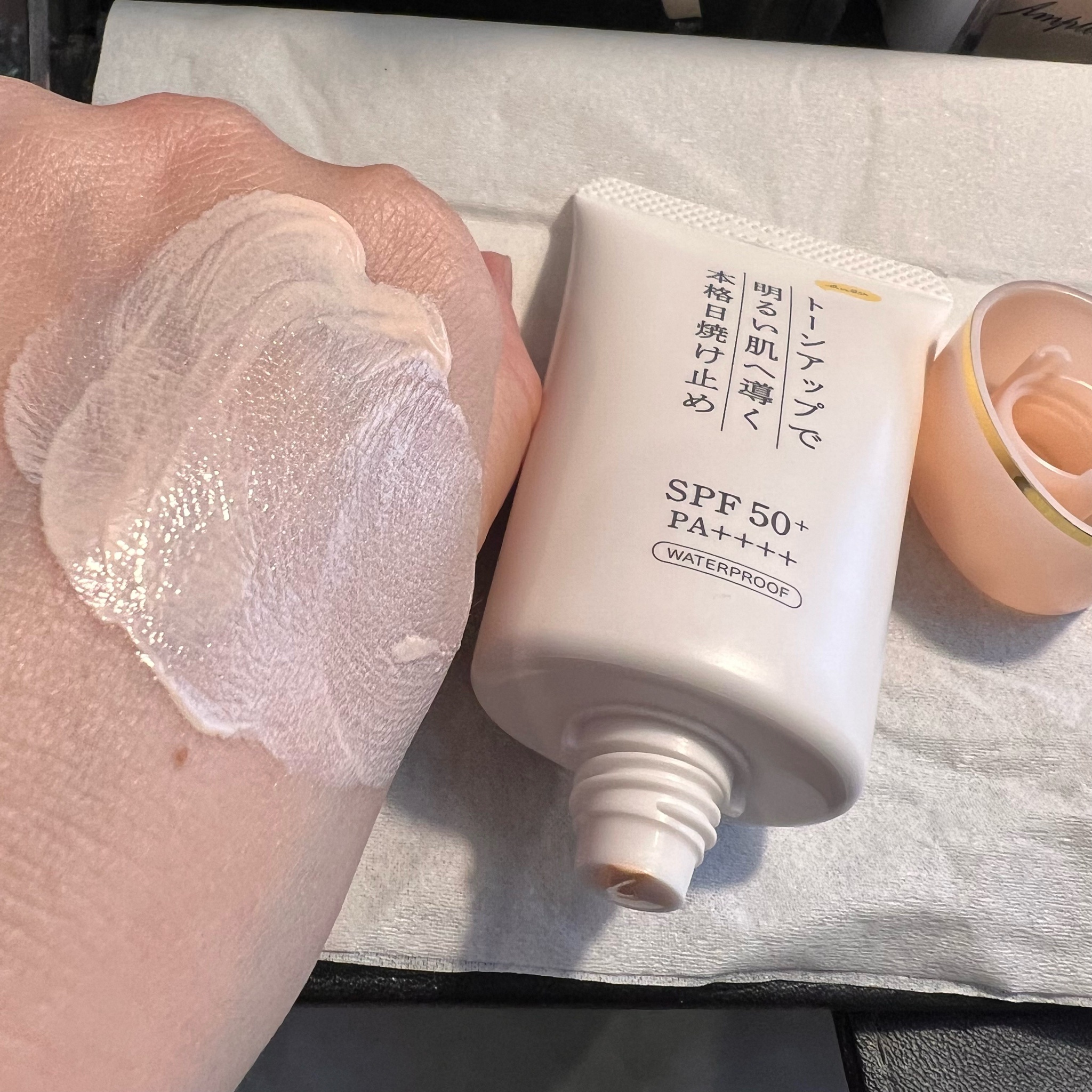 KuSu日焼け止め 化粧下地 クリーム無色SPF50PA++++ - 日焼け止め