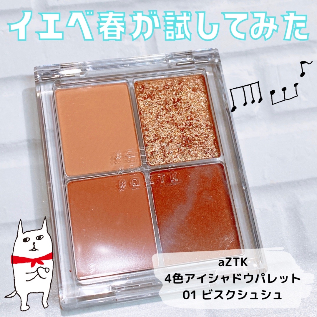 aZTK / 4色アイシャドウパレットの口コミ写真（by にゃんころ