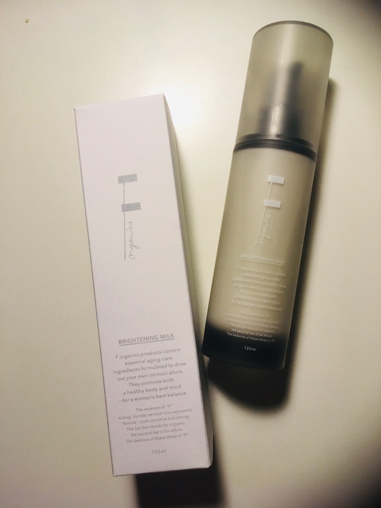 洗濯機可 F organics ブライトニングミルク 120ml エッフェ