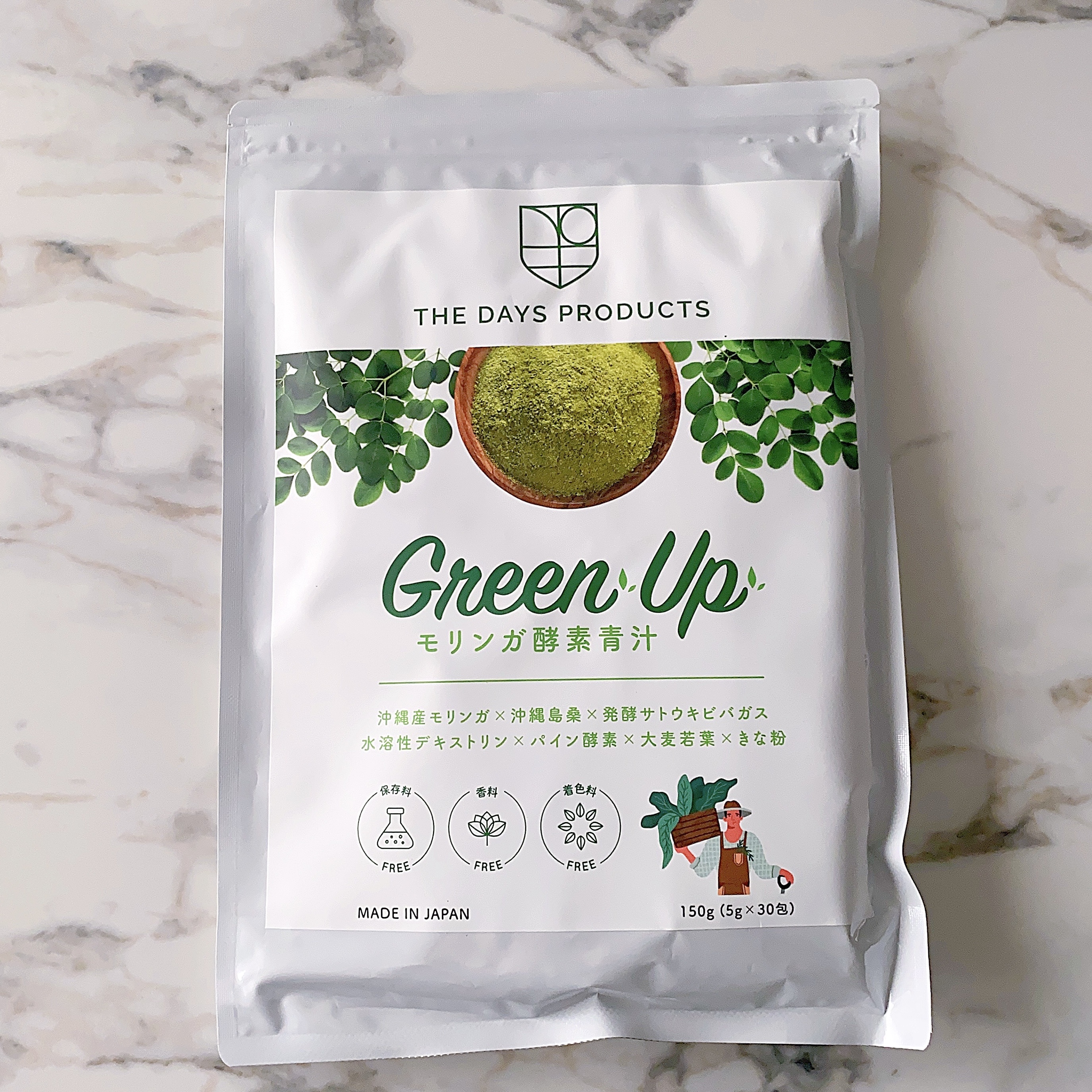 THE DAYS PRODUCTS / Green Up モリンガ酵素青汁 5gx30包の公式商品