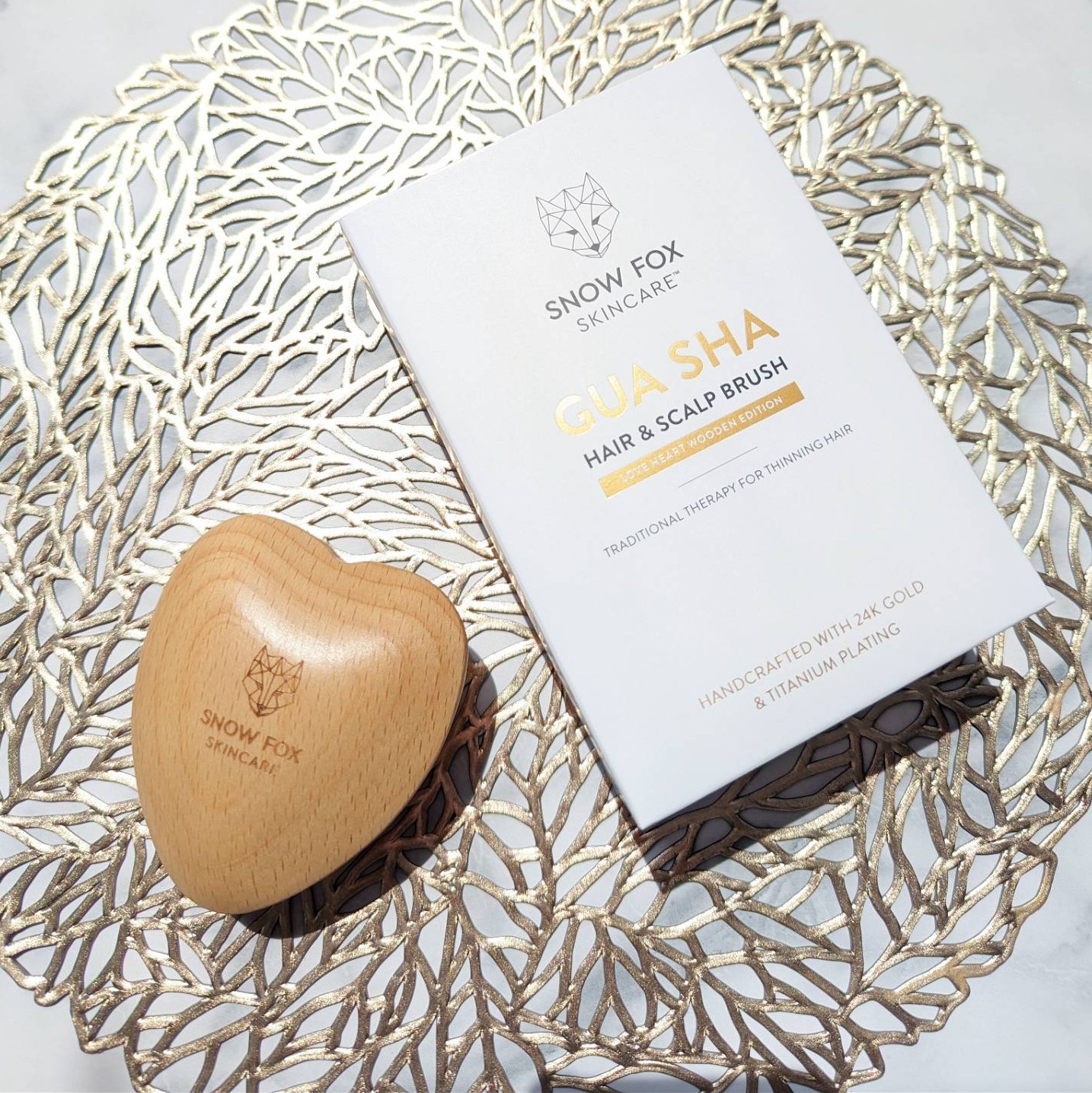Snow Fox Skincare / プレミアム FOX カッサ ウッド ミニハート