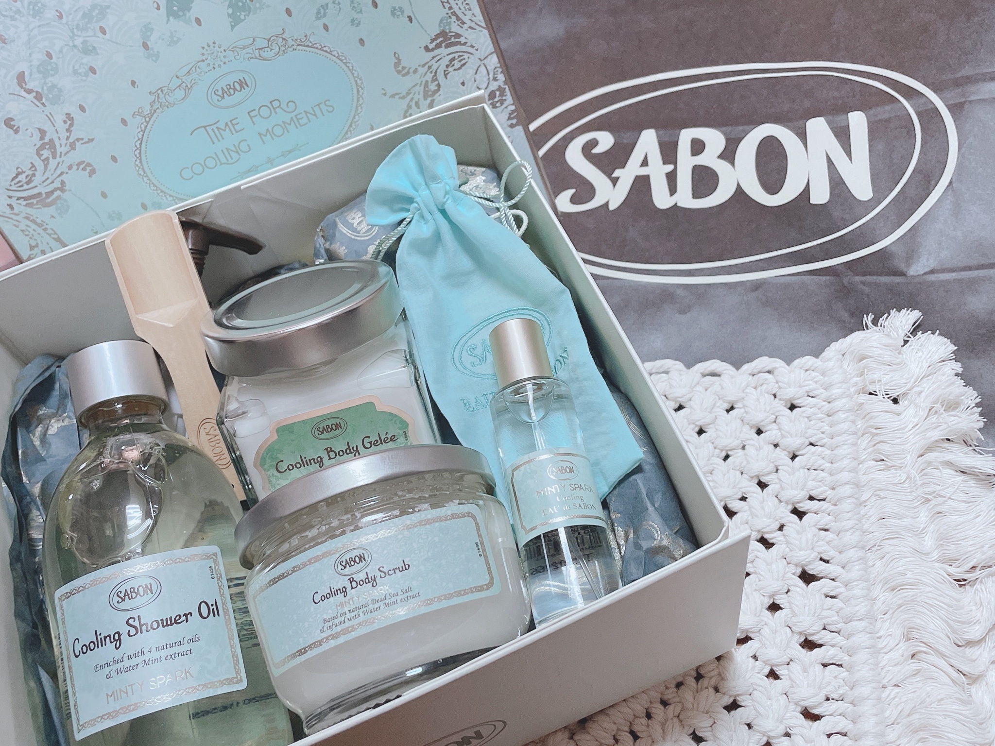 【激安公式】SABON スプラッシュジュレキット ギフトボックス ミンティスパーク ボディソープ