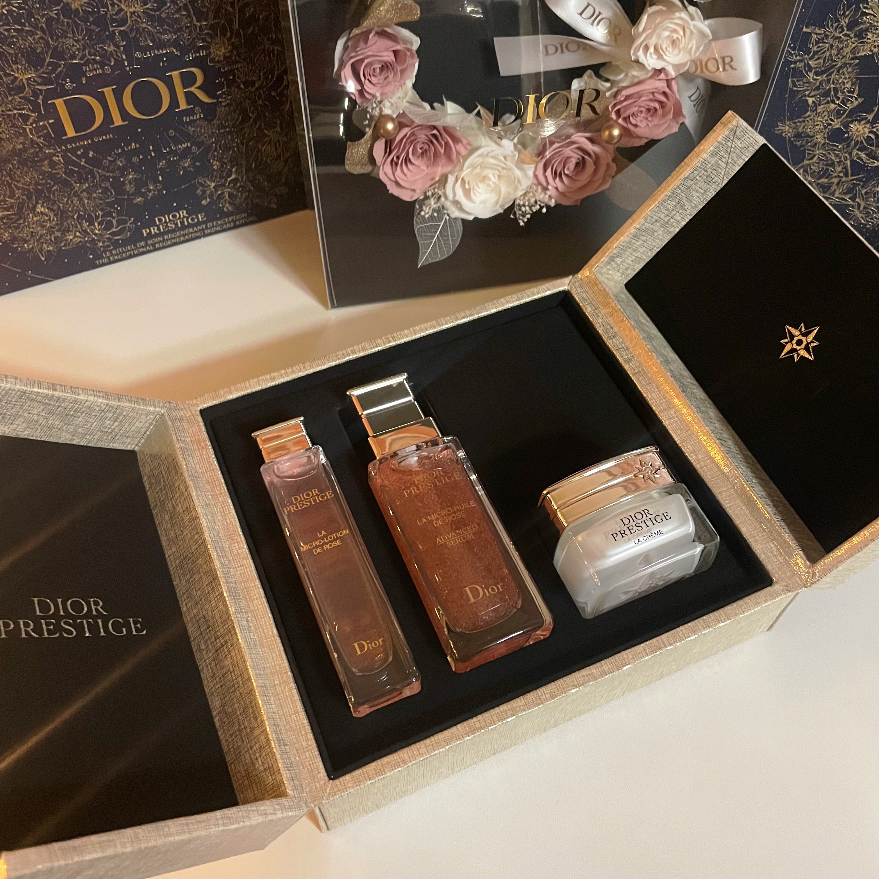 クリスマスファッション DIOR プレステージ マイクロ ユイル ローズ