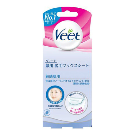 Veet（ヴィート） / ヴィート 顔用 脱毛ワックスシート 敏感肌用の公式