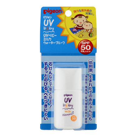 ピジョン / UVベビーミルク ウォータープルーフ SPF50の公式商品情報