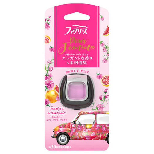 ファブリーズ 車のエアコン用 イージークリップ スイートピー グレープフルーツの香りの公式商品情報 美容 化粧品情報はアットコスメ