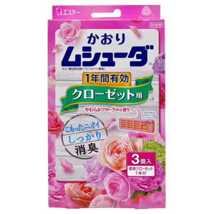 ムシューダ / かおりムシューダ 1年間有効 クローゼット用 やわらか