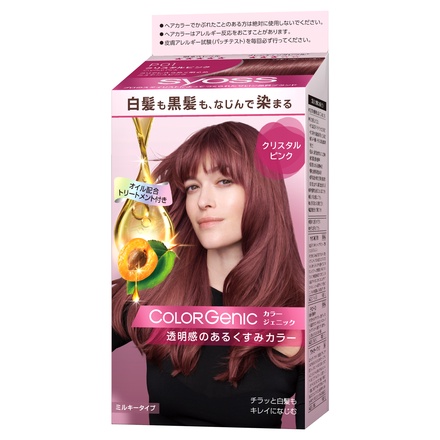 syoss(サイオス) / カラージェニック ミルキーヘアカラー (ちらっと白髪用) P01  クリスタルピンクの公式商品情報｜美容・化粧品情報はアットコスメ