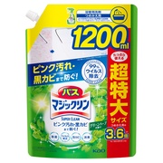 バスマジックリン泡立ちスプレー SUPER CLEANグリーンハーブの香り つめかえ用 1200ml/マジックリン 商品写真