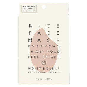 KOUJIHIME / RICE FACE MASKライスバリアフェイスマスク MOISTCLEARの