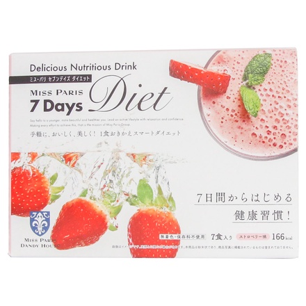 ミスパリ　7Days Diet ストロベリー味　1箱分（7包入）