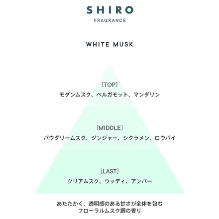 SHIRO / ホワイトムスク ヘアオイル 30mlの公式商品情報｜美容・化粧品