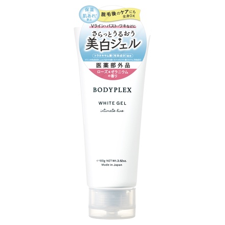 BODYPLEX / ホワイトジェル ローズ&ゼラニウムの香り 100gの BODYPLEX / ホワイトジェル ローズ&ゼラニウムの香り 100gの