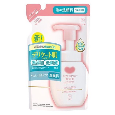 カウブランド無添加 / 泡の洗顔料 詰替用 140mlの公式商品情報