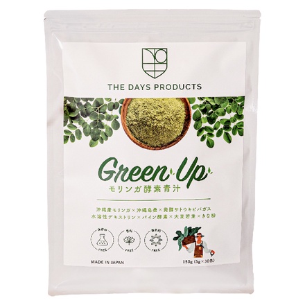 THE DAYS PRODUCTS / Green Up モリンガ酵素青汁 5gx30包の公式商品