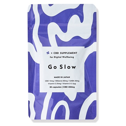 Go Slow / Go Slow CBDサプリメント for デジタルウェルビーイング 30