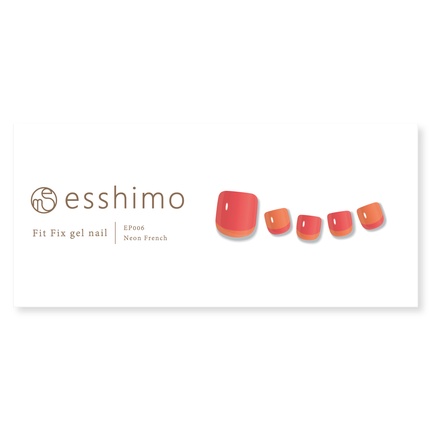 esshimo / Fit Fix gel nail フットネイル EP006 Neon Frenchの公式