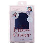SILK SHINY PILLOW COVER ~ NanaNAVY/RWbg iʐ^