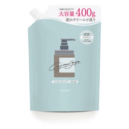 cocone / coconeクレイクリームシャンプーリペア 詰め替えパウチ 400gの公式商品情報｜美容・化粧品情報はアットコスメ