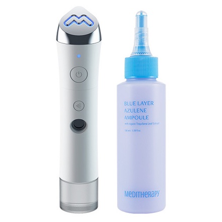 ブルーレイヤーミストアンプルジェット美顔器　マイクロカレント MEDITHERAPY / ブルーレイヤーミストアンプルジェット美顔器の