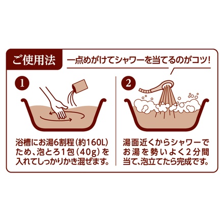 お湯物語 / 贅沢泡とろ プレミアム 入浴料 クラシックブルームの香り 40gの公式商品情報｜美容・化粧品情報はアットコスメ