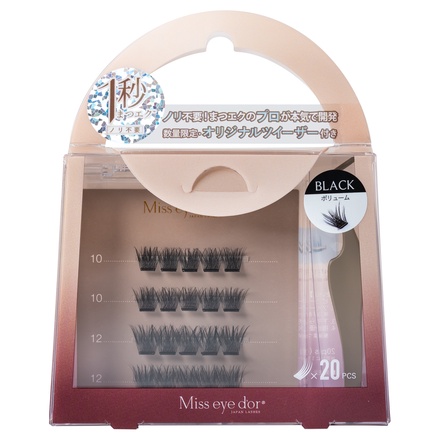 Miss eye d'or / 1秒まつエク ボリュームタイプ ブラック（10