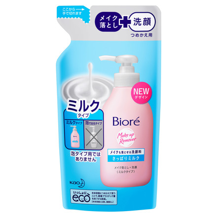 ビオレ / メイクも落とせる洗顔料 さっぱりミルク つめかえ用180mlの