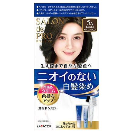肌触りがいい サロン ド 5A 早染めクリーム(白髪用) 無香料ヘアカラー / プロ ヘアカラー