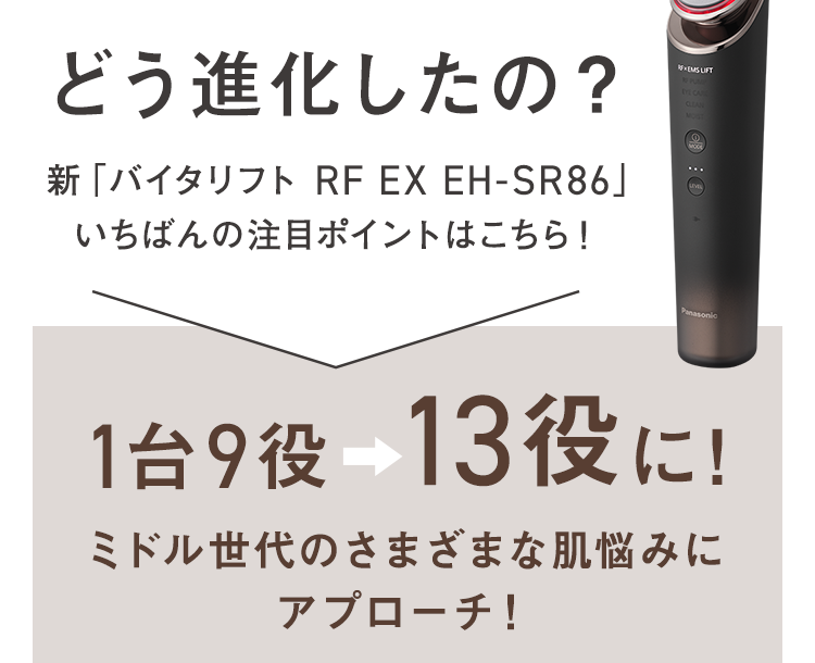 パナソニック バイタリフト RF きつかっ EX EH-SR86-T 1台