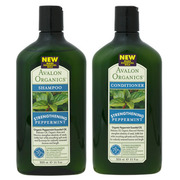 シャンプー/コンディショナーRP ペパーミント(Peppermint Revitalizing Shampoo/Conditioner) / Avalon Organic(アバロンオーガニクス）の画像
