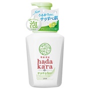 hadakaraボディソープ 泡で出てくるサラサラfeelタイプ グリーンシトラスの香り / hadakaraの画像