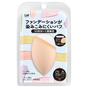 ファンデーションが染み込みにくいパフ（3D） / 貝印の画像