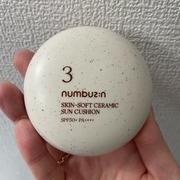 3番 ノーファンデ陶器肌トーンアップクッション / ナンバーズイン(numbuzin)へのクチコミ投稿画像